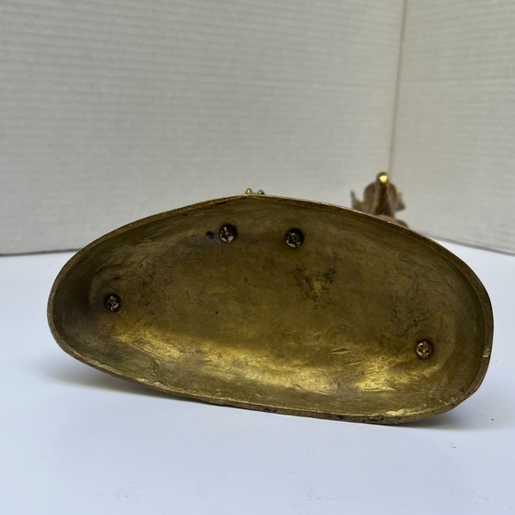 Mid-Century Modern Brass Gazelle Sculptures / Bookends in Brass, Pair - Picture 5 of 14